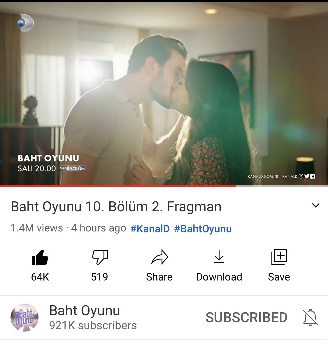 nevenaxh's tweet photo. 1.4 million views in 4 hours & 1.5 million insta views between #bahtoyunu #AytacSasmaz #kanld pages. Crushing it! #adbor #CemreBaysel #AyCem https://t.co/sVvE7uHcFC