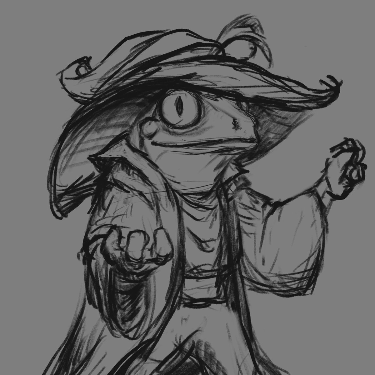 dinghuart's tweet photo. Frog wizard! Wizard frog!
#frogwizard #wizardfrog #frog #art https://t.co/OsD0WpTxSx
