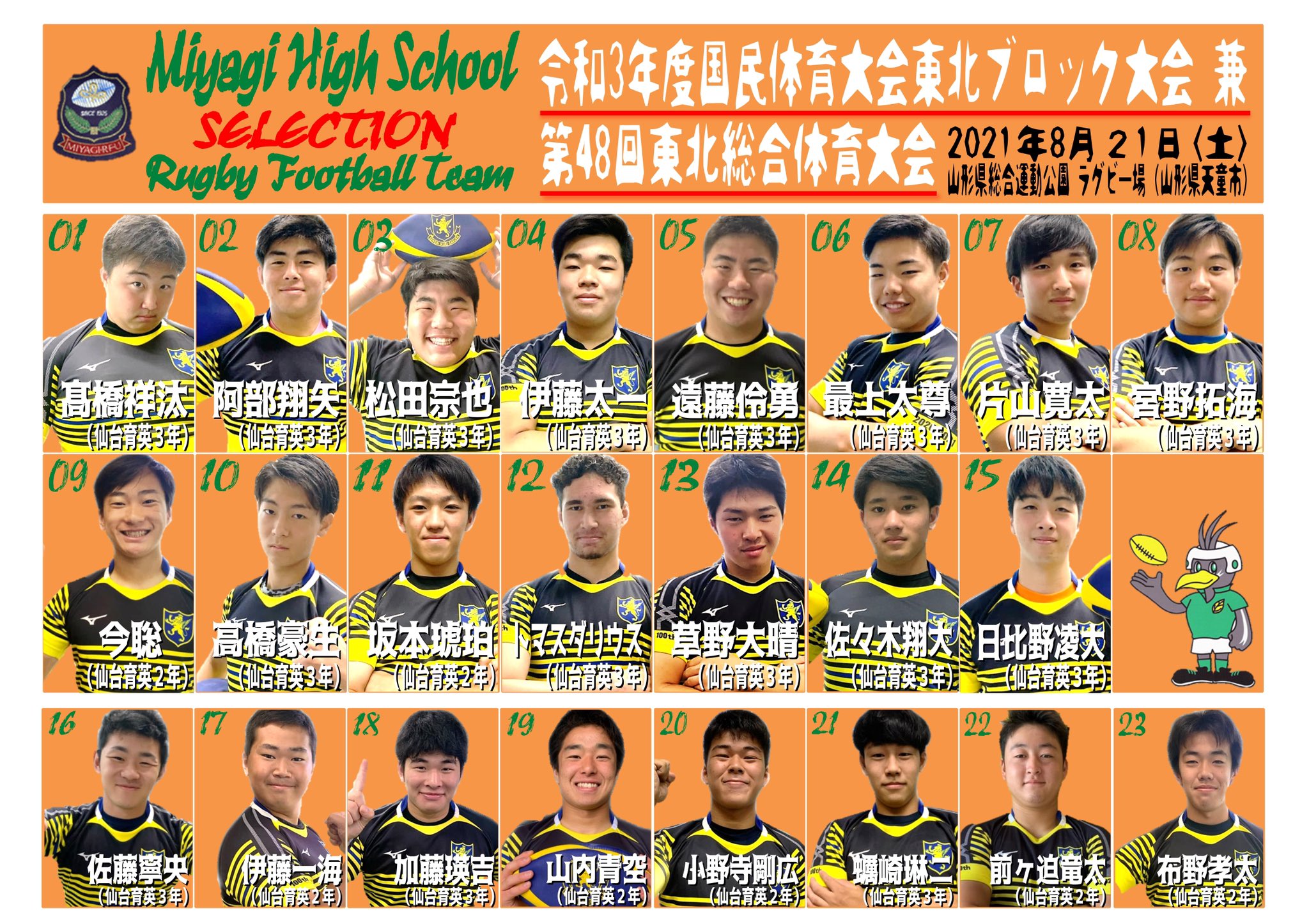 公式】仙台育英学園高校ラグビー部 (@sirfc_official