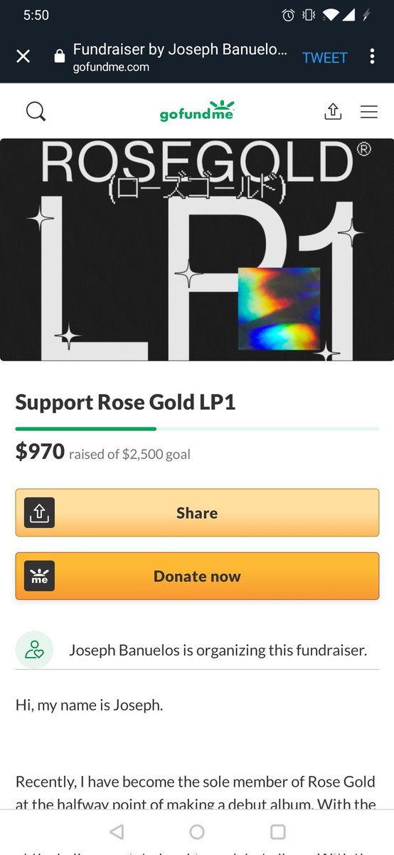 gofundme.com/f/support-rose…
Almost to $1000 raised! Who can drop that last $30 to get us there? Hit the link above to support LP1. 💜✨®️
