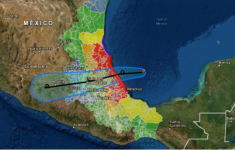 spcver's tweet photo. Comunidad veracruzana: Alerta #SIATCT por el huracán #Grace.
🔴Alerta roja (peligro máximo): zona norte-centro.
🟡Alerta amarilla (peligro medio): zonas sur.

⚡Extreme precaución.

https://t.co/pBXIpEO7JY https://t.co/EzWdT3loCK