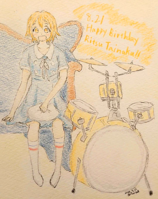 りっちゃん誕生日おめでとう!!お祝い絵今日中に間に合うかわからないからひとまず過去絵を…
#田井中律生誕祭
#けいおん! 