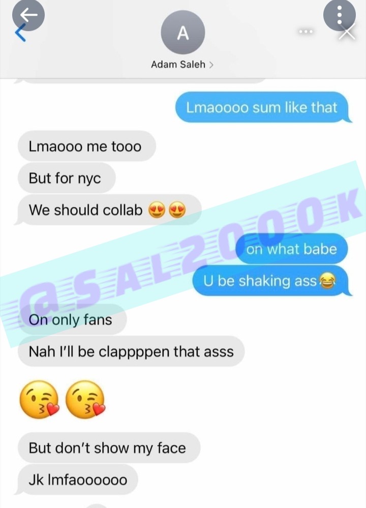 Sal2000k's tweet photo. Adam Saleh used to do O.F kind of things in the past (nudes/explicit vids). He recently got exposed for wanting to collab with an O.F model &amp; is liking posts about the new changes to O.F accounts. Bet underneath he's gassed because he's thinking  his collab might never get shown https://t.co/somv4MdCYf
