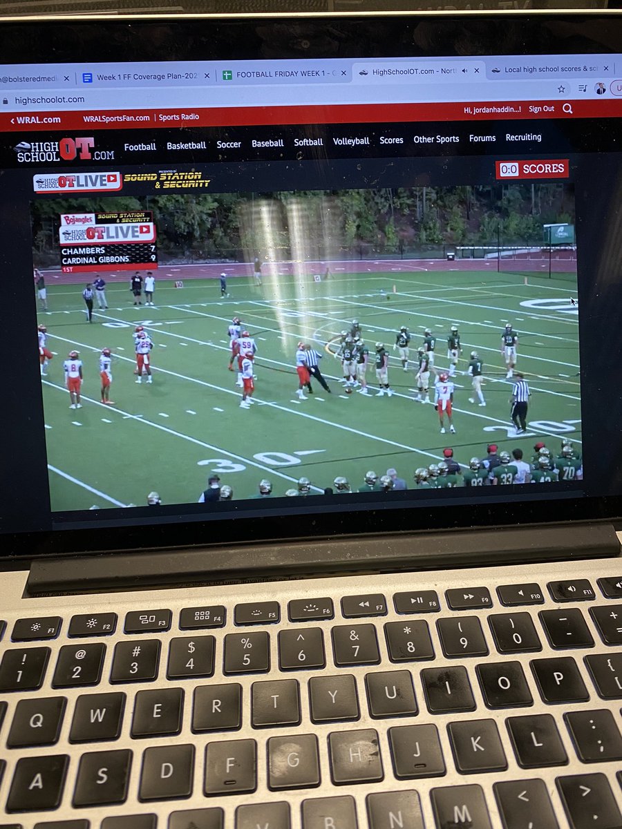 JHaddingHSOT's tweet image. At the station helping out with Football Friday this season but have to tune in to my guy @TheFanRookie and his great coverage of the @highschoolot Game of the Week! #HSOT