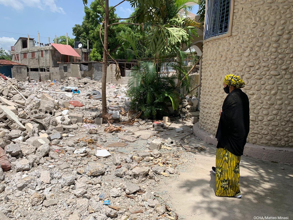UN's tweet photo. “We stand here in solidarity with Haiti and are in awe at the incredible work the national authorities and the UN agencies are doing to help in these difficult times.”

-- @AminaJMohammed during visit to earthquake-ravaged Haiti. https://t.co/ebH9i97ZpG https://t.co/5e0KN7dtEO