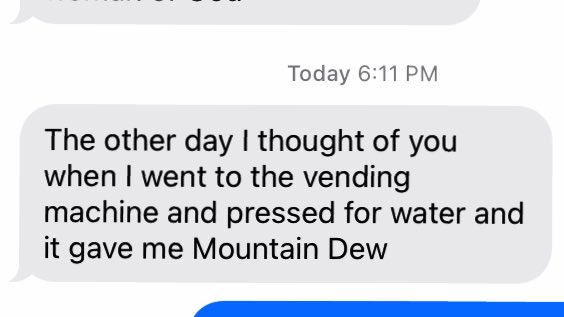 a humbling reminder of my indelible impact on the lives of others