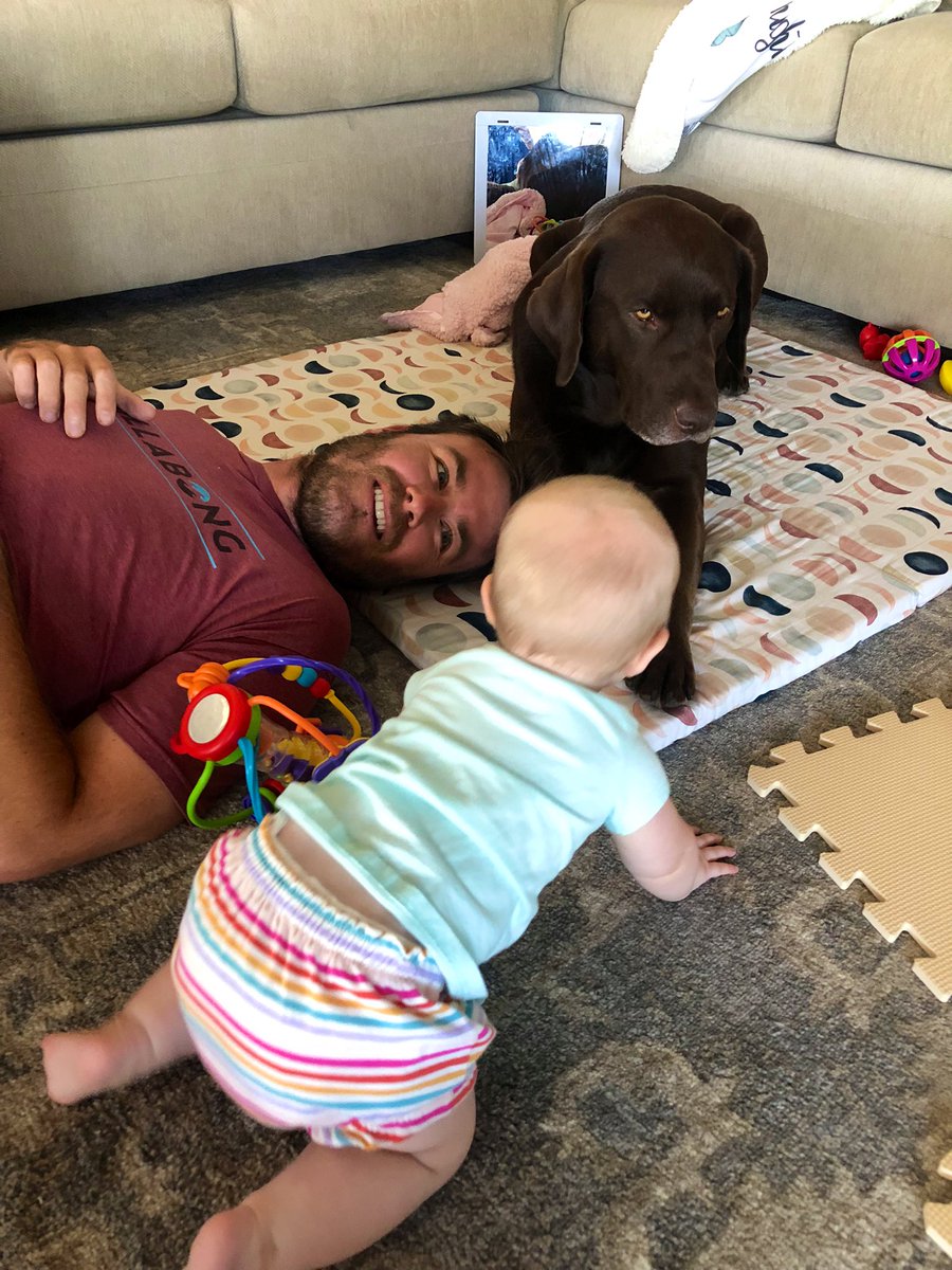 stevens_nation's tweet photo. @ScottGottliebMD My 31 year old husband was in the P3 #NurOwn trial &amp; #EAP &amp; stabilized both times. 2 yrs post diagnosis and he can still speak clearly, eat normally, &amp; walk. He can get on the floor &amp; play with our 7 mo old daughter. Now, he no longer has access to this treatment. #LivingProof https://t.co/lv03FLyhks