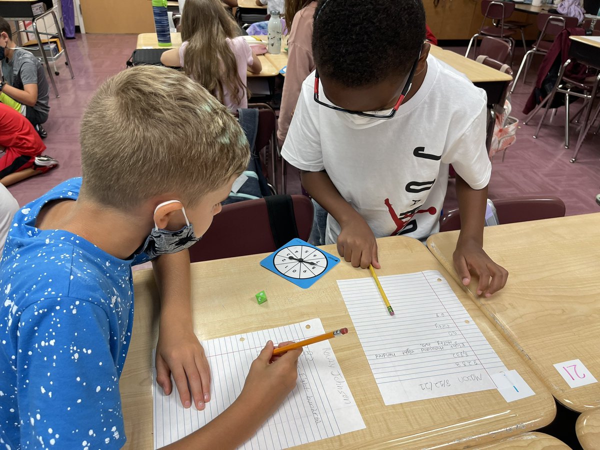 MrsJandherJCrew's tweet photo. Partners using their place value understanding because learning is better together! @RCE_HCS #FueledByEnthusiasm #DrivenbySuccess #makingmathmeaningful #weareracers https://t.co/4PjAy1ZQjs