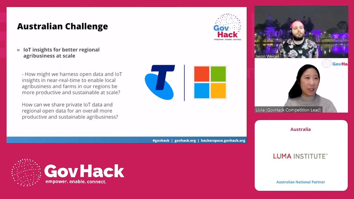 TelstraPurple's tweet image. Let the competition begin! 🏁
@GovHackAU kicks off  with a selection of great challenges across each state. Our mentors are on the grounds, both virtually and physically, to help support the teams! Reach out and say hello 👋 #GovHack2021