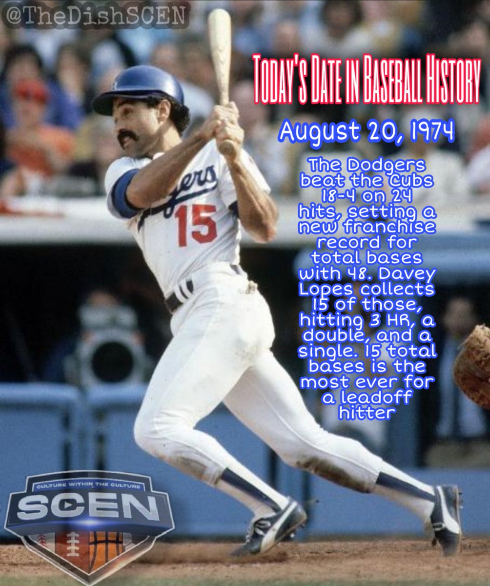 TheDishSCEN's tweet photo. #TodayInBaseballHistory

Davey Lopes had himself a day to go along with that killer mustache https://t.co/DDgBvaq7Im