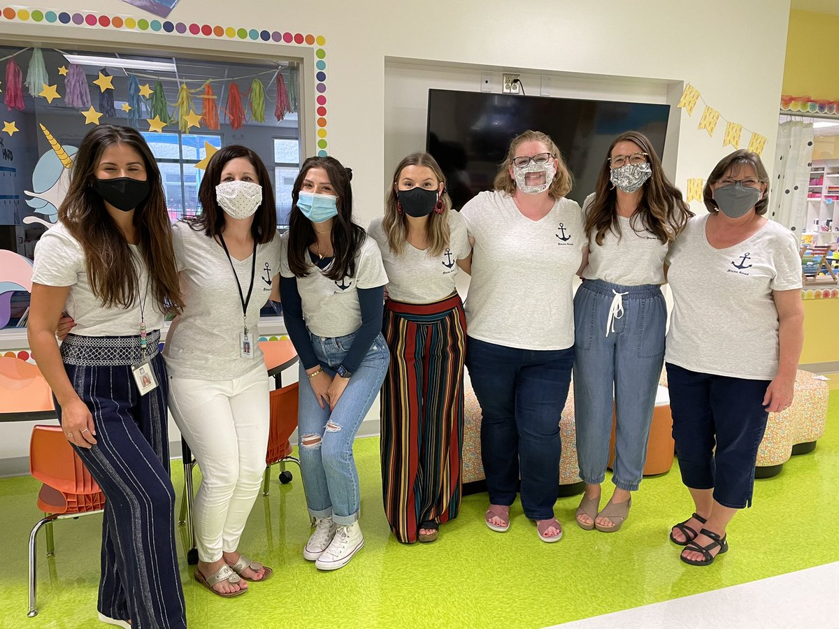Kindergarten Team ready for the new 2021-2022 school year <a href="/BryanRoadES/">Bryan Road Elementary School</a> #seastheday #kinderlove #teamwork #wcpss