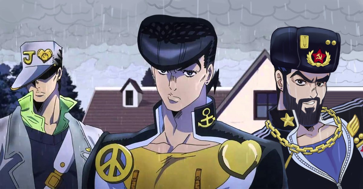 Murich_art's tweet photo. Não vou ficar de fora dessa trending de se colocar num screenshot de anime #JOJOsBizzareAdventures #diamondisUnbreakble https://t.co/k2i9EJhvwU