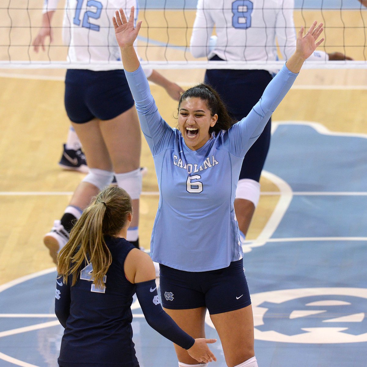 UNCVolleyball's tweet photo. Always a fun time when you’re a Tar Heel 👣 https://t.co/MJofiDT5j0