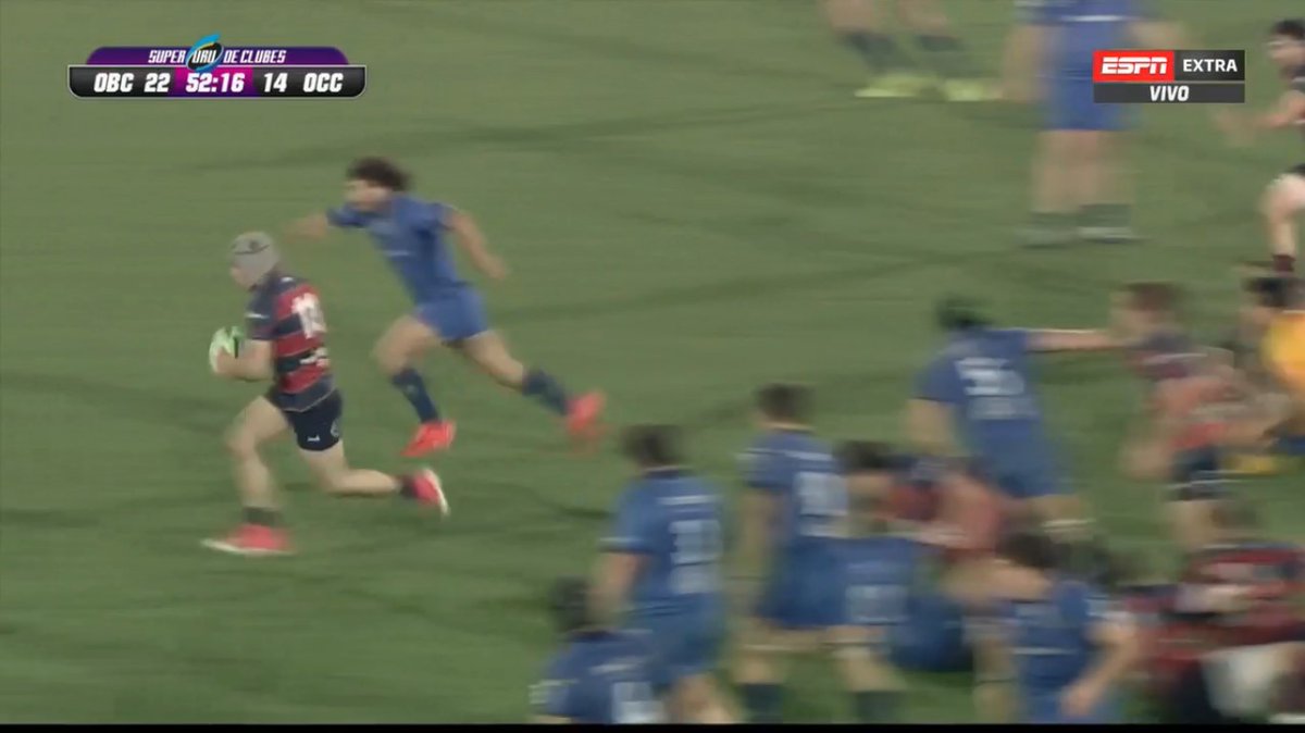 ScrumESPN's tweet photo. 47' - #OldBoys suma de a siete. Try de Eugenio #Plottier con conversión de Matías #Davanzo. 

🔴 22 - 14 ☘️ 

📺 Mirá el partido por ESPN Extra.

#RUGBYxESPN https://t.co/HhNXRRA4Mr