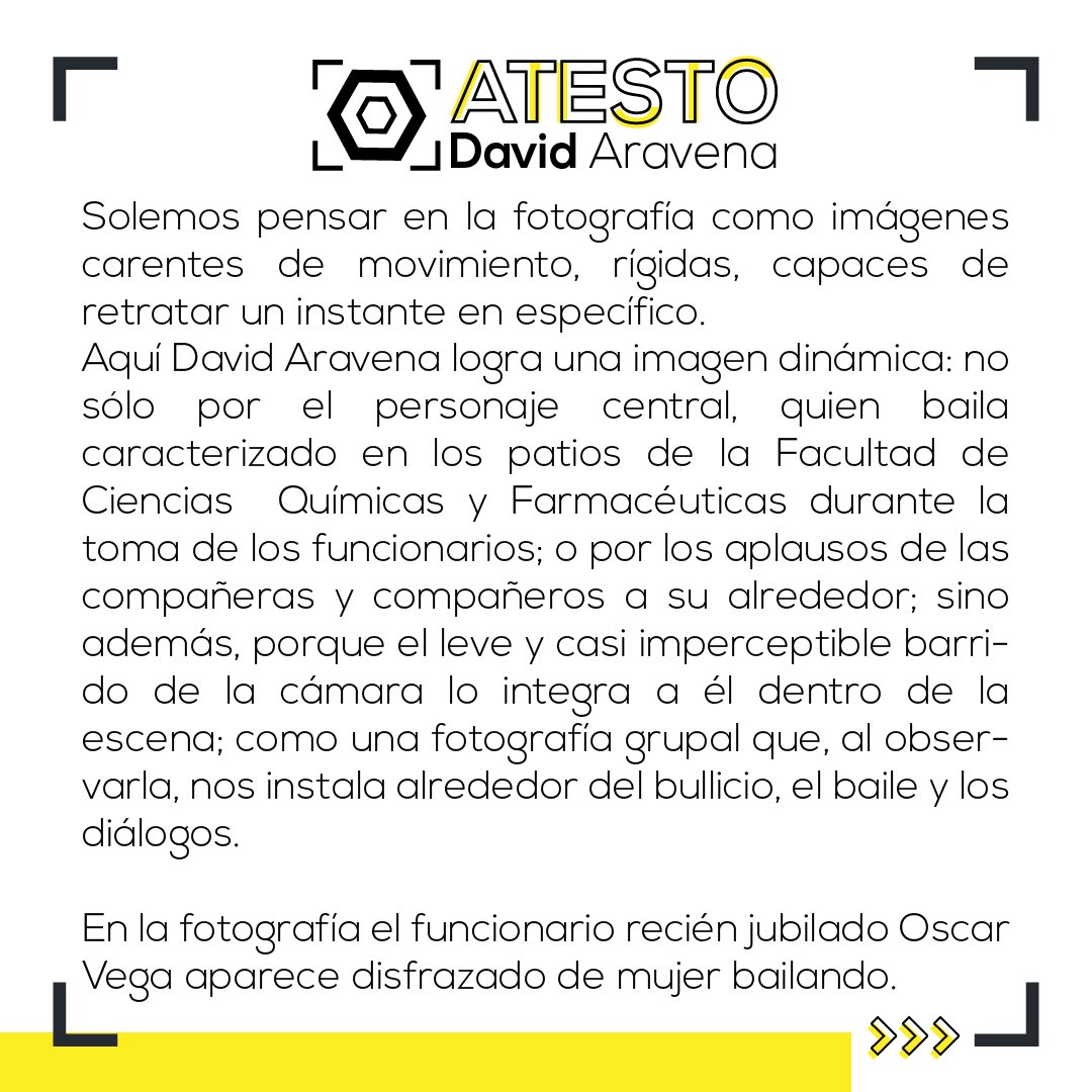 MuseoQuimfarm's tweet photo. #ATESTO
[Título] Toma de Funcionarios
[Fecha] 1985 (aproximado)
[Autor] David Aravena
@QuimicaUdeChile @sisibuchile @eligecultura 
#fotografía #Photography #exposición #museo #exposiciónvirtual #laboratorios #mesdelafotografía #vicuñamackenna20 #funcionarios #caracterización https://t.co/RkF2zL9OTW