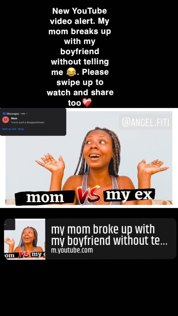 ShadAfrik's tweet photo. New hot YouTube video. 
My mom vs my ex😂😂😂. This video was a long time in the making. Enjoy😴
Don’t forget to like, comment and subscribe.

https://t.co/HLlRKYagoH https://t.co/A23WFdfQtL