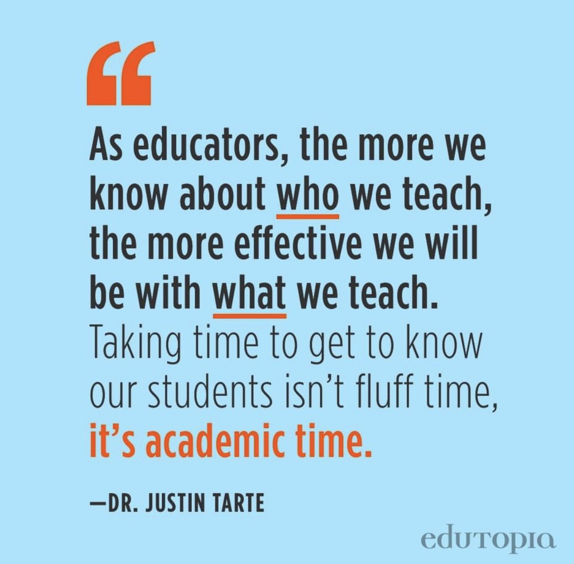 As Week 1 has come to and end, this quote says it all!!!