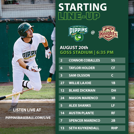 PippinsBaseball's tweet photo. It all comes down to this! Someone will be WCL Champions after tonight!
π‘: 6:35 p.m.
π: Goss Stadium
βοΈ: @CorvKnights
π»: https://t.co/aANWNp9UAZ
Last Night's Recap: https://t.co/b2x8u9AHZE
Today's Game Notes: https://t.co/OuPIYiwSiR
#yvpippins #morefunin21 https://t.co/OcTZu07iUJ