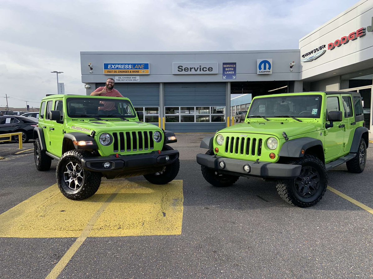 It happens that fast! Just off the truck today and Daniel had to upgrade! 

Side note: we have an awesome new addition to our pre-owned lot if your interested 😛 #gecko #jeep #geckojeep #jeeplife #wrangler #jeepwave #buyajeep