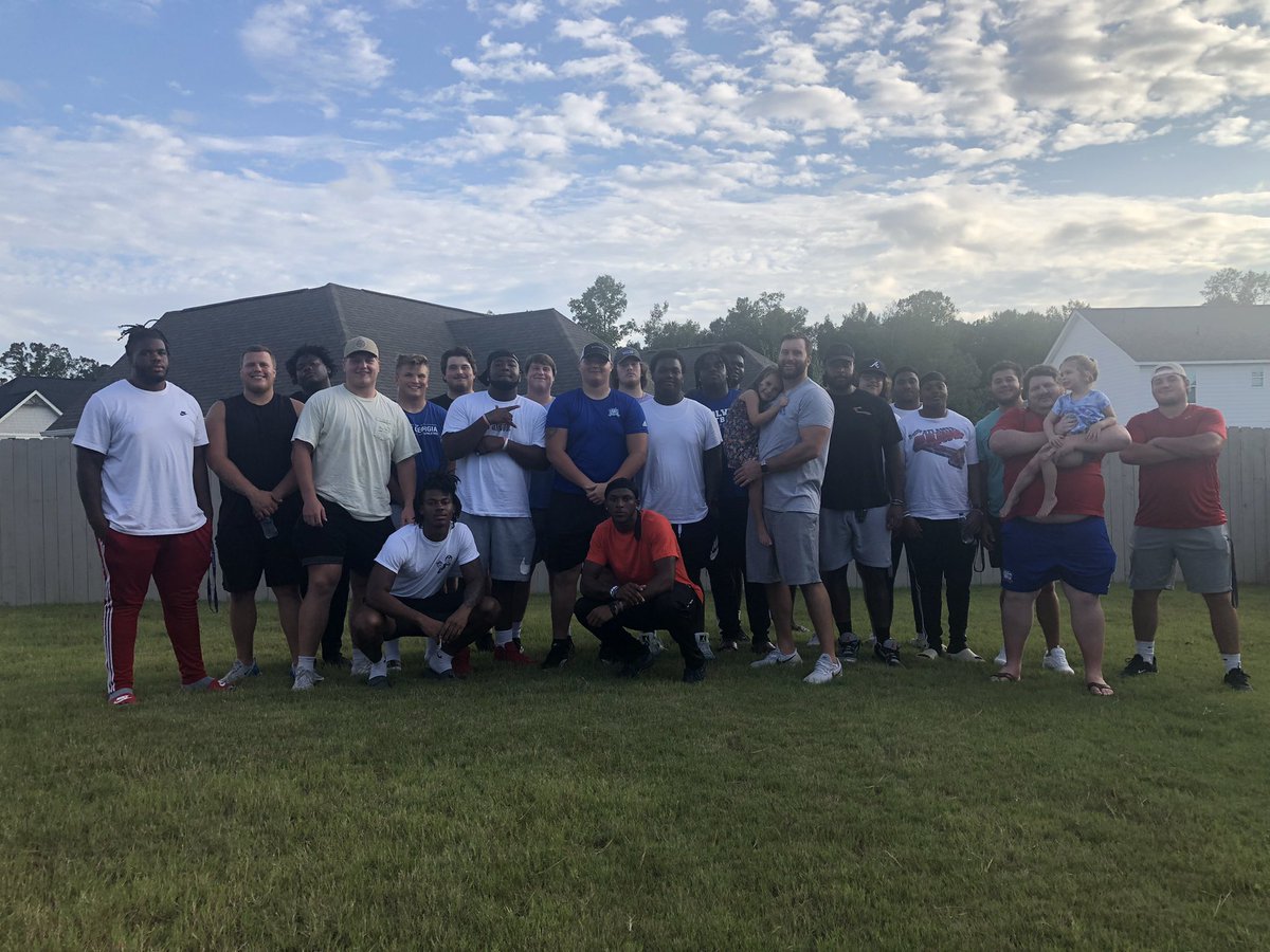 Kyle Skierski (@coachk_skierski) on Twitter photo Being a member of the family is a priceless relationship that we pay nothing for but love
2021 <a href="/UWGFootball/">West Georgia Football</a> OL!
Outdoor BBQ & 6 feet apart!
Proud of their work ethic and willingness to be coached through fall camp! Being a member of the family is a priceless relationship that we pay nothing for but love
2021 <a href="/UWGFootball/">West Georgia Football</a> OL!
Outdoor BBQ & 6 feet apart!
Proud of their work ethic and willingness to be coached through fall camp!