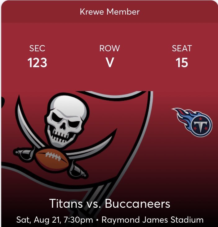 JCAllenNFL's tweet photo. I’m giving away two tickets to tomorrow nights game against the Titans! In order to enter simply follow, like and retweet this post! Winner will be chosen tomorrow at 2pm! Good luck and #GoBucs! https://t.co/iXmuP87M16