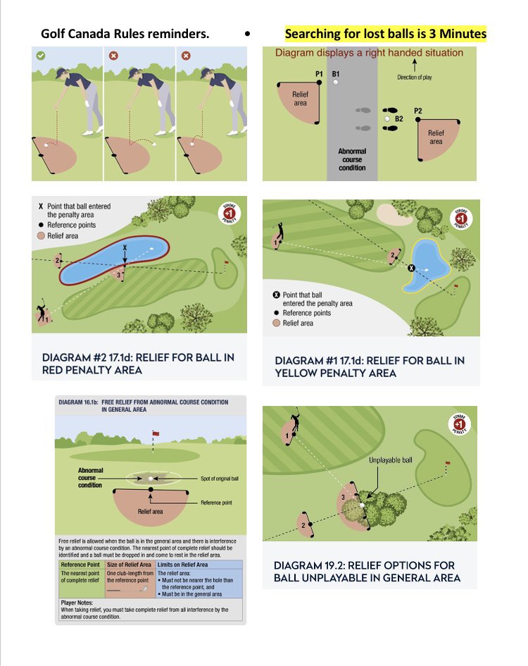 ClareGolf's tweet photo. ⛳️🇨🇦 Reminders https://t.co/COcAwVfzc9