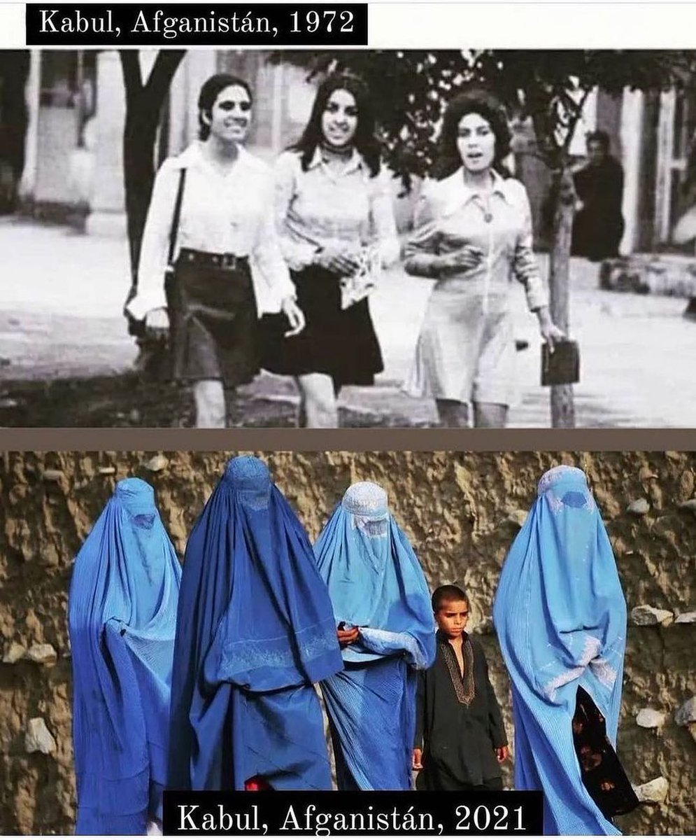 Women in Afghanistan before and during the 70s. Before TALIBAN. Heartbroken for every single woman and human soul going through pain now in #afghanistan #womenofafghanistan