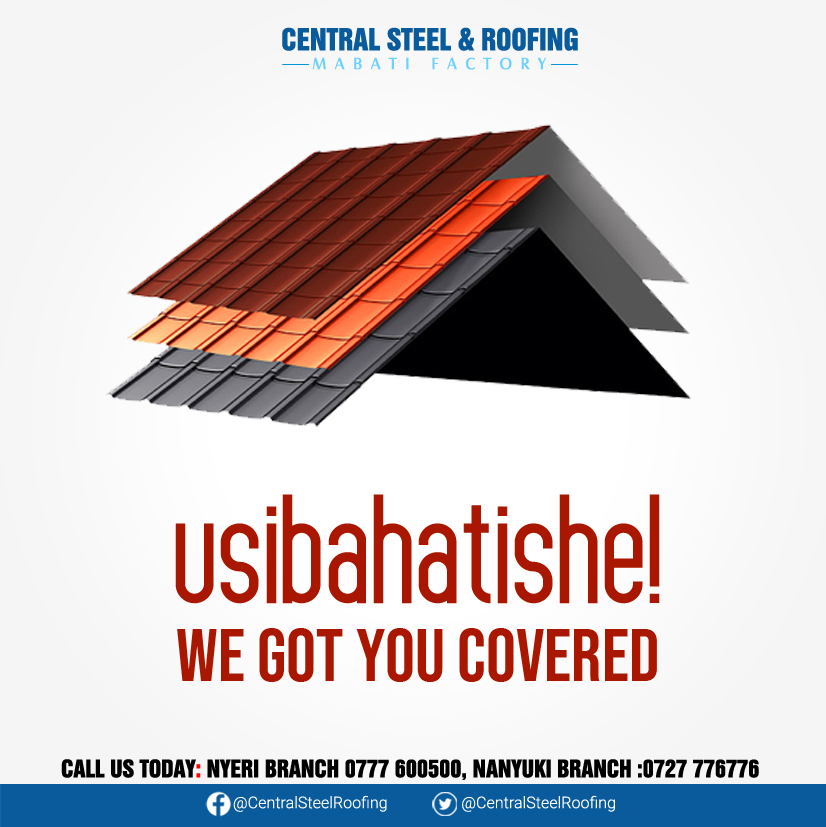 Have a good weekend great people. 
Msibahatishe, get your mabati from people you can trust.
Call us today,