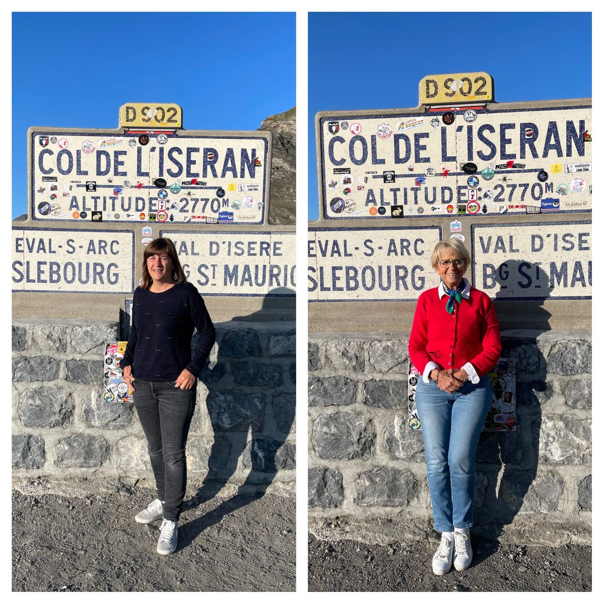mercotte's tweet photo. Les courageuses à 8h du matin à 2770m d’altitude #coldeliseran #montagne #fraicheur #savoiemontblanc #marieetchegoyen # https://t.co/dY2So7VQMA