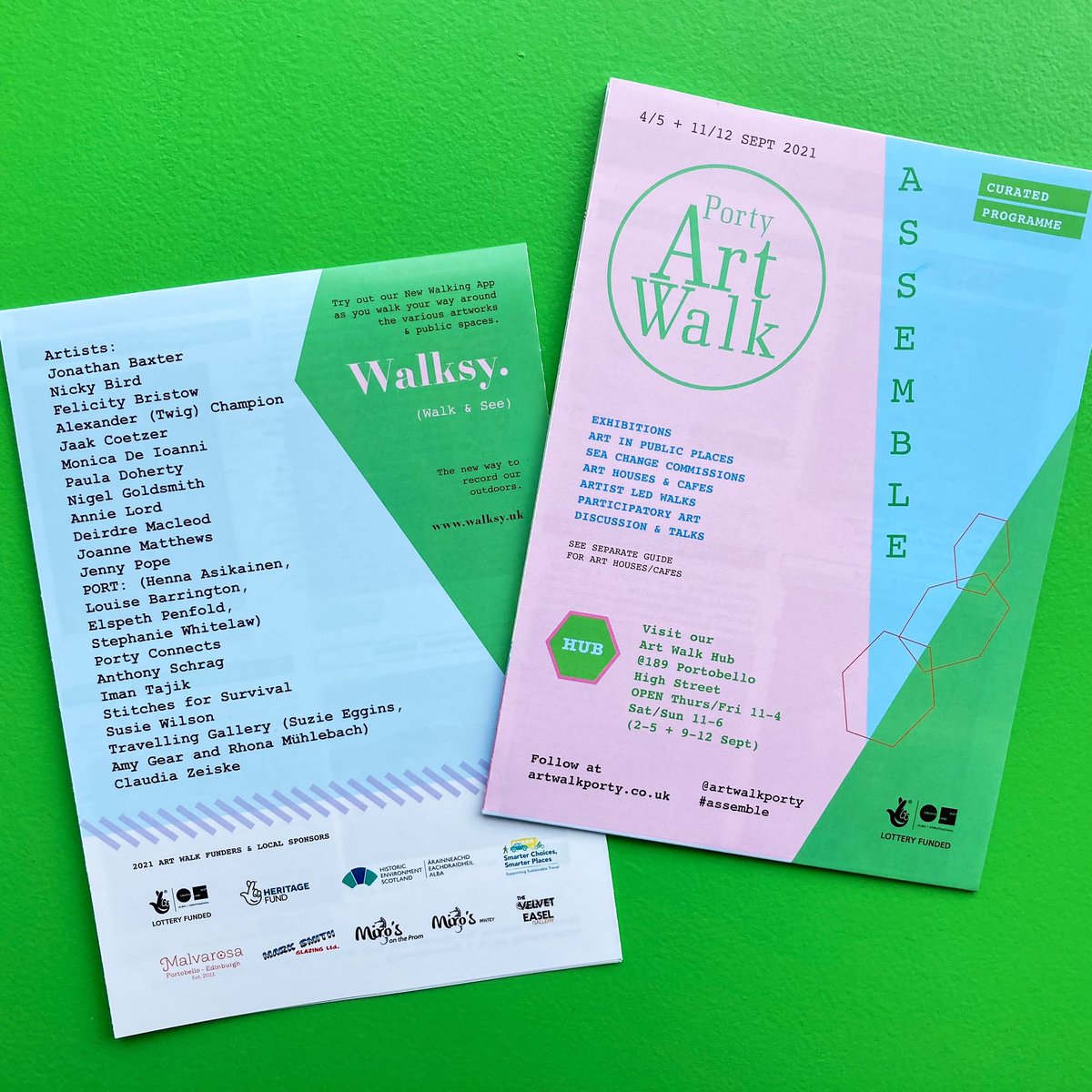 OUT NOW! Pick up a copy from the Art Walk Hub at 189 Portobello High Street. Open today 11-5.