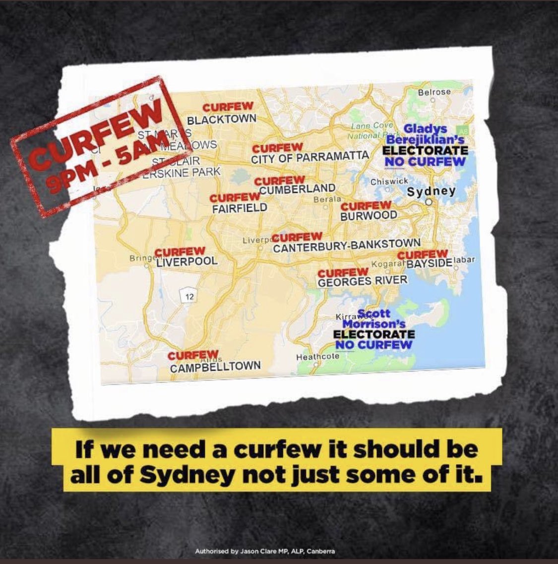 c_s_wallace's tweet photo. 🔥🔥🔥 #SameRulesForAll #FairsFair #nswpol #auspol https://t.co/oUHql2j4Pf