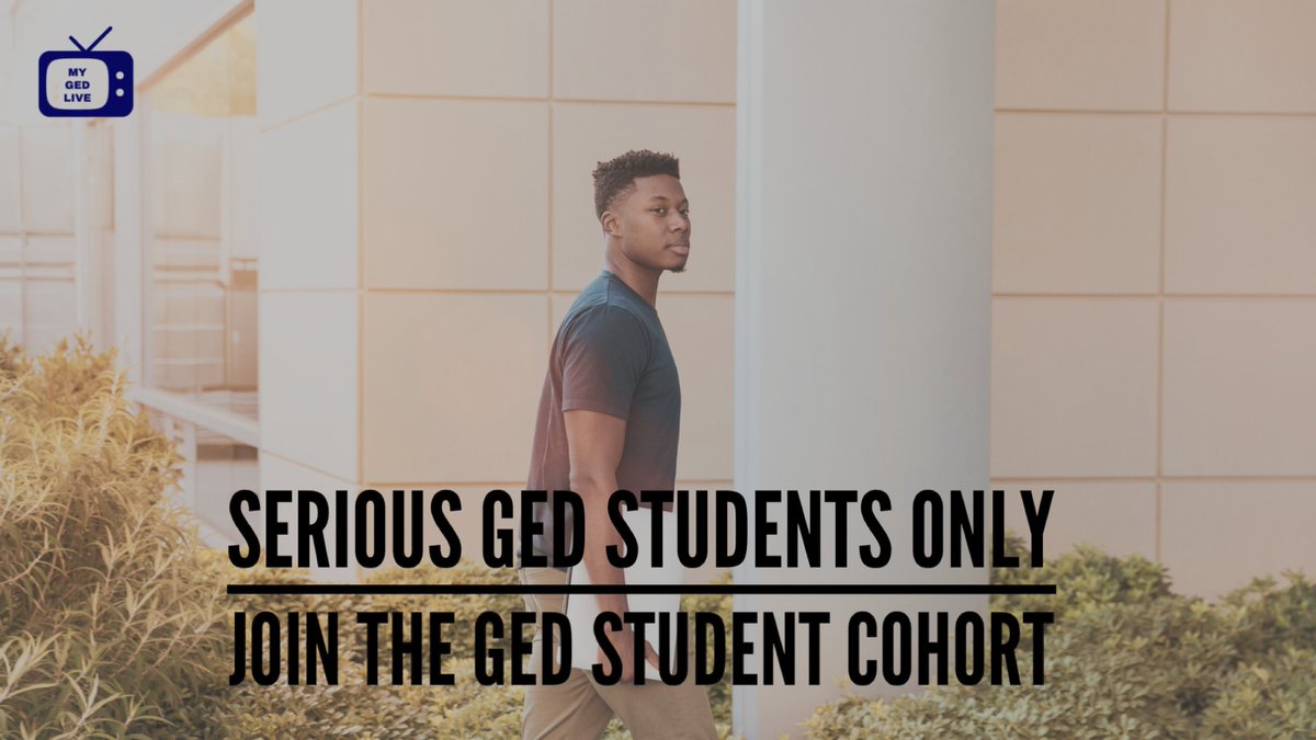 GETYOURGEDNOW's tweet image. Join the GED Student Cohort - September 13 - October 8, 2021. DM for details. #GED #GEDTest #GEDClass
