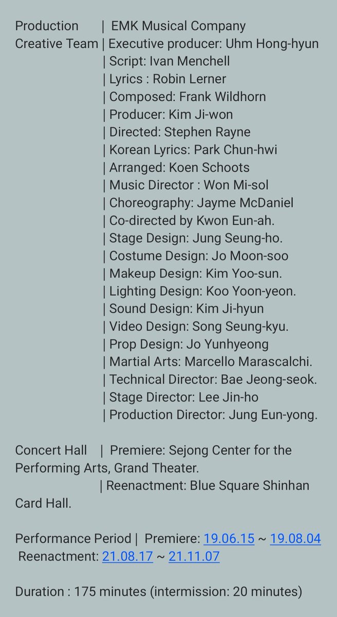 Musicalinlife21's tweet photo. [XCALIBUR FACTS] #도겸 #서은광 #카이 #김준수 #이지훈 #에녹 #강태을 #홍경수 #이종문 #이상준 #이봄소리 #최서연 #손준호 #민영기 #장은아 #신영숙 #XcaliburMusical #뮤지컬 #엑스칼리버 #FrankWildhorn #IvanMenchell #RobinLerner https://t.co/cdt1RQFbsl