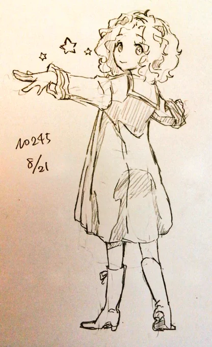 #1日1模写 245/365 