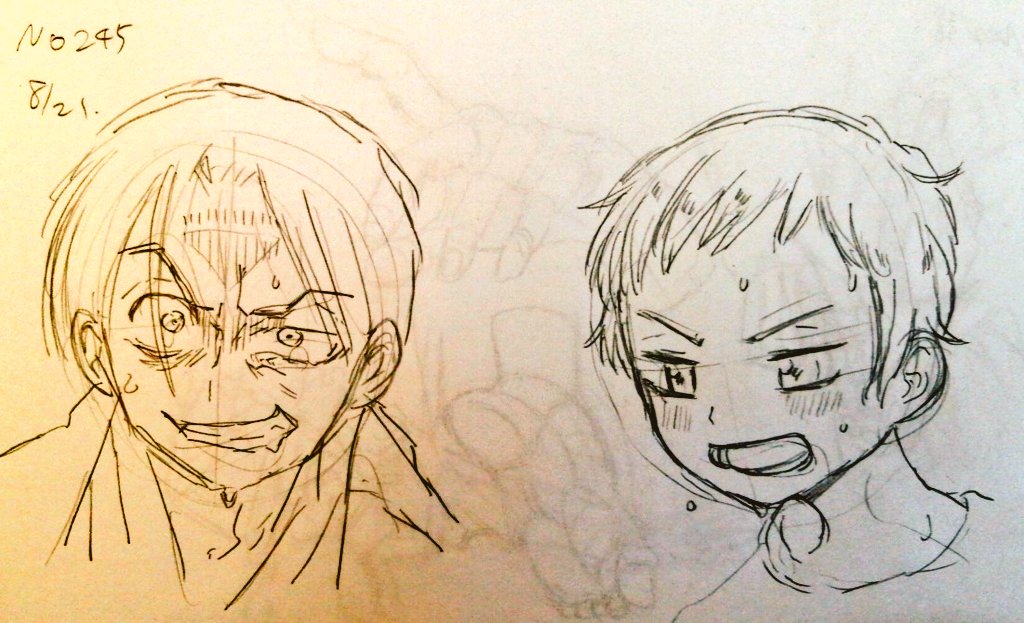 #1日1模写 245/365 