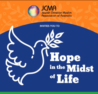 fiona_basile's tweet photo. 'Hope in the Midst of Life' is the theme for tomorrow's free online zoom conference hosted by the Jewish Christian Muslim Association of Australia, 2pm-5.30pm (AEST), 22 August. I'm one of three speakers sharing stories about who inspires #hope - https://t.co/MAPLeVt4og @jcmaoz https://t.co/S3zwxa9tuN