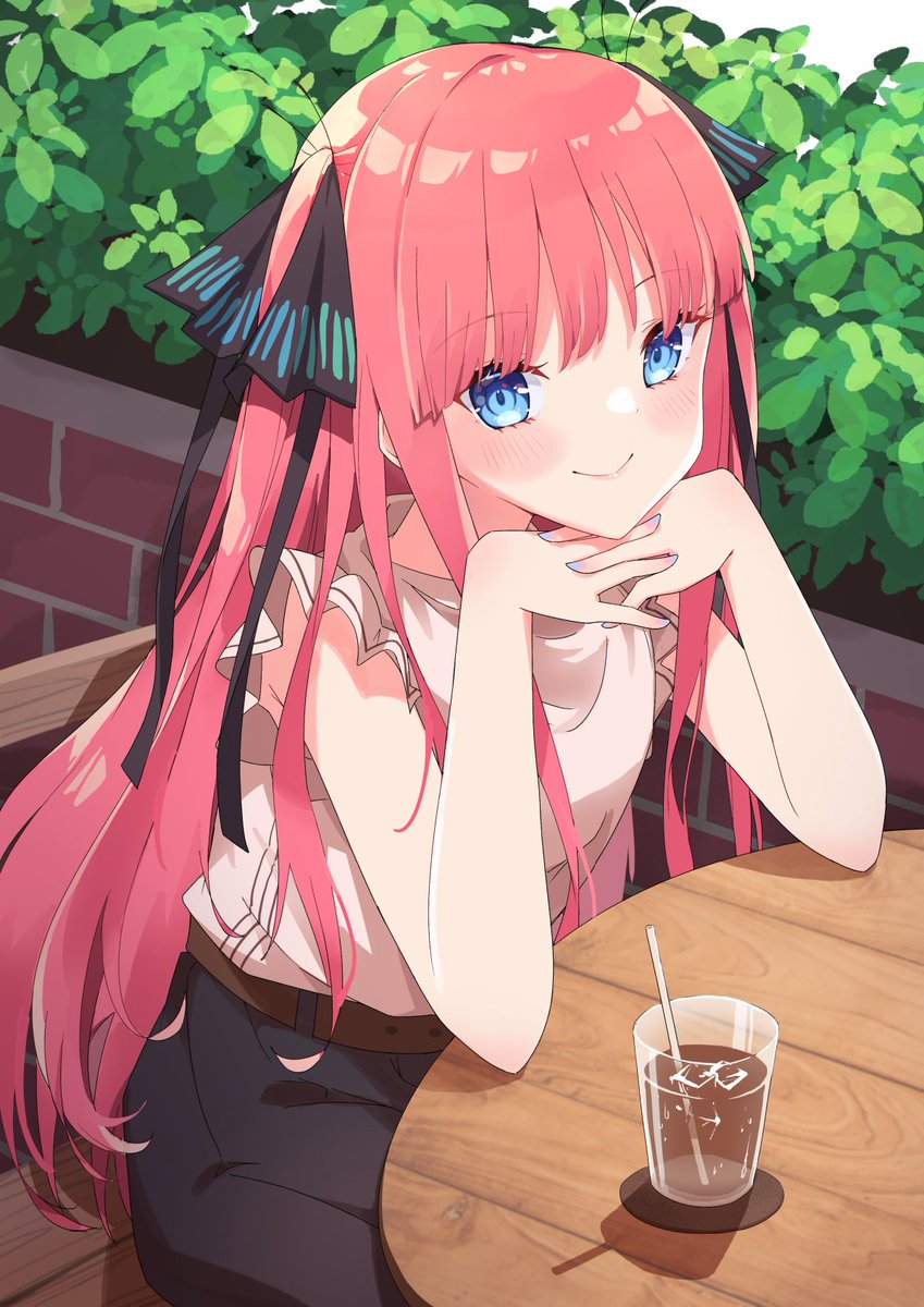 中野二乃 「#ド直球に言いますがフォローしてください
#五等分の花嫁 」|ProfNoteのイラスト