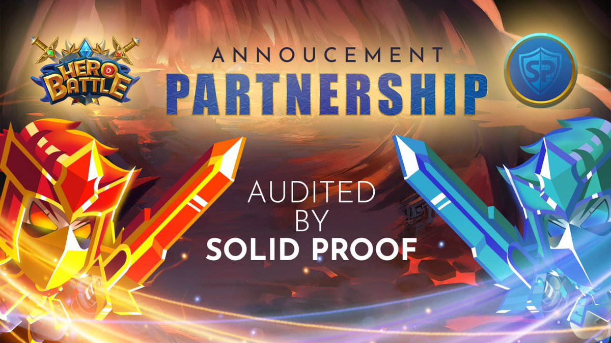 ⏳ HEROBATTLE In the final stages of completion and ready to launch to the community in the next few days.
🧨 HEROBATTLE will be the hottest PLAY_TO_EARN game on the upcoming BSC platform.
Audited by solidproof.io
Visit our white paper: herobattle.gitbook.io/herobattle/
