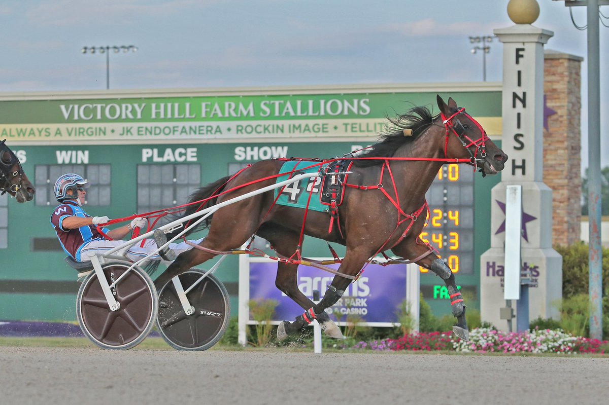 HoP_Racing's tweet photo. Congratulations to the connections of Cruisin Pearl &amp; Somethingbeautiful winners in leg 5 of the Indiana Sire Stakes for 3 YO Pacing Fillies in 1:51:0 &amp; 1:50:4 respectively. #PlayHP https://t.co/8fuQ9laP9s