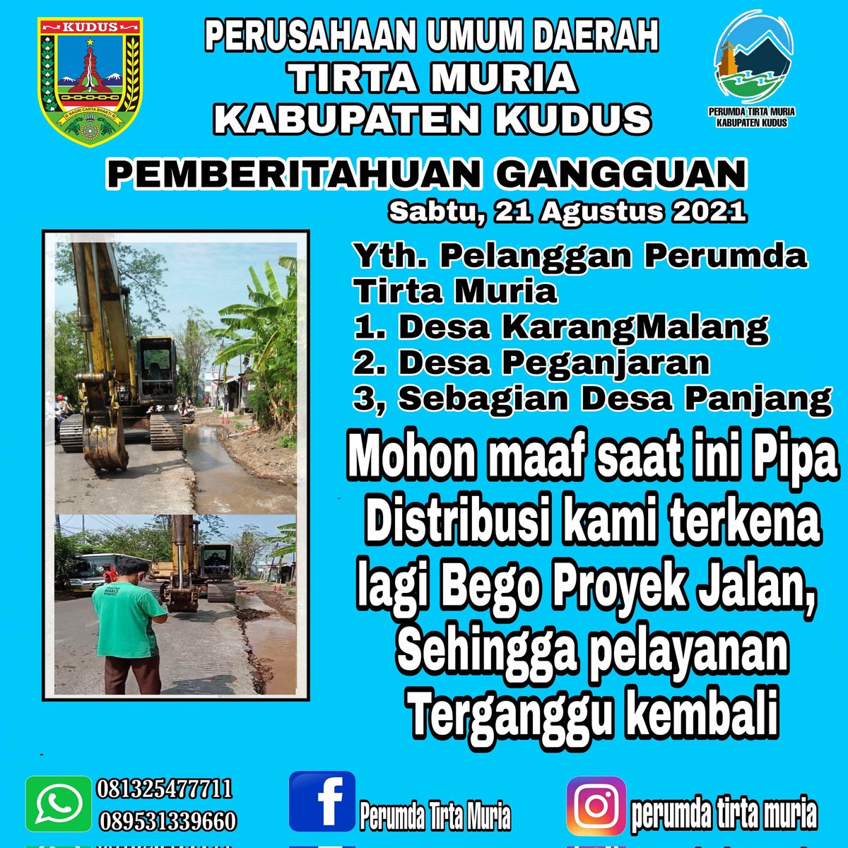 PERUMDA TIRTA MURIA (@pdamkabkudus) on Twitter photo 