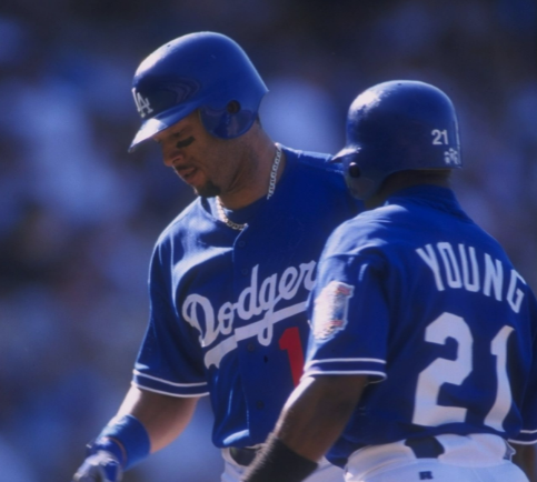 Ross Yoshida on X: After the satin experiment, the #Dodgers wouldn't wear  a blue jersey in a regular season game until 1998. These were identical to  the team's BP jerseys at the