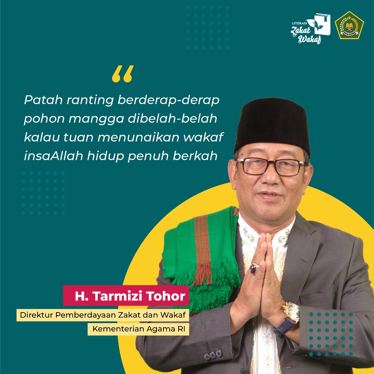 ririekayan's tweet photo. Agreed dg apa yg disampaikan Bapak H. Tarmizi Tohor, apalagi ternyata Wakaf bs dlm bentuk uang. Jadi ya siapa saja bisa berkiprah utk wakaf. Bismillah smoga dgn niat wakaf uang rezeki yg kita peroleh jadi lebih berkah. @ZakatWakafToday #MembangunEkonomiUmat #ZakatHebatWakafKeren https://t.co/AvJ8FcUPb4