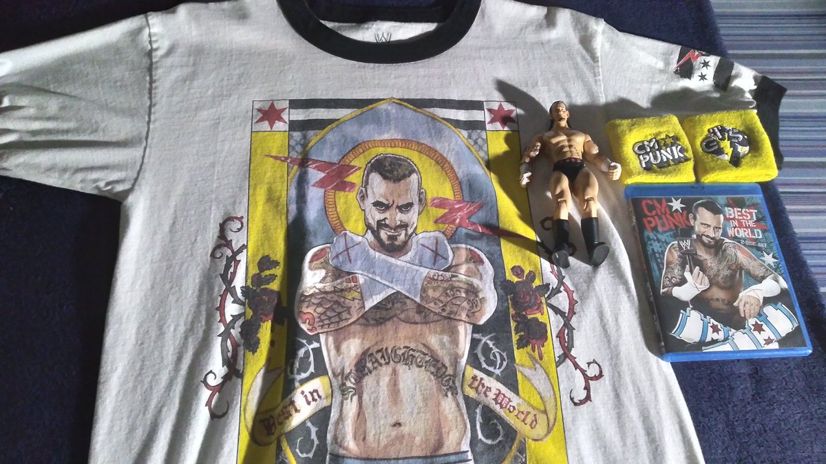 StrikePunkSum's tweet image. My collection of CM Punk merchandise!

#CMPunkIsBack #BestInTheWorld #GTS