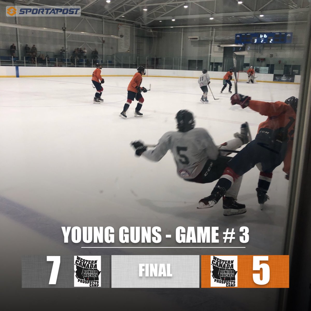 Team Grey wins a wild one 7-5 over Team Orange to end Day 1