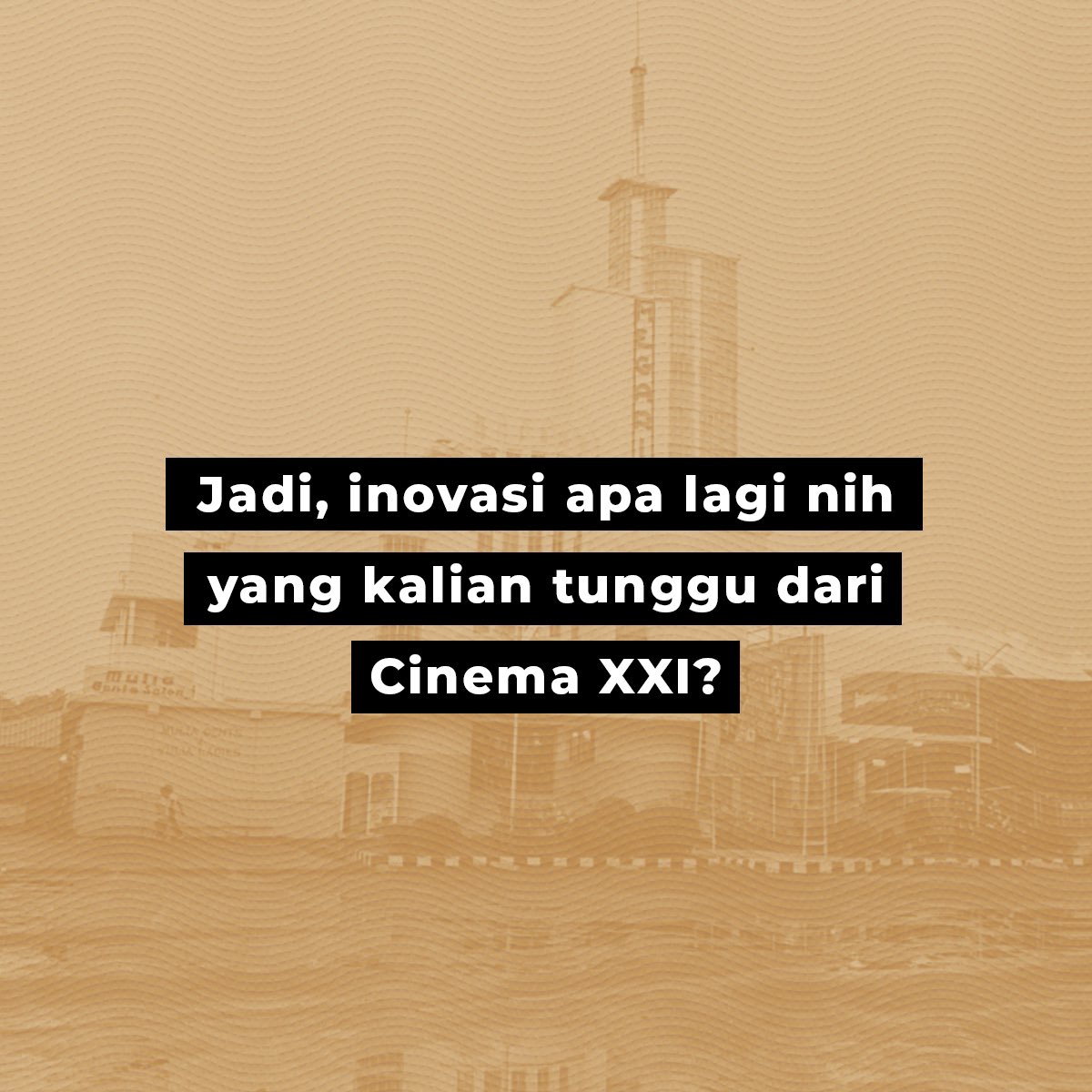 Cuss kita lanjutin lagi yuk fun fact perubahan besar lainnya! 

Geser ke slide berikutnya, dan jangan lupa kasih tau mimin di kolom komen ya, kira-kira inovasi baru apa lagi sih yang kalian tunggu dari Cinema XXI? 

#Semangat21