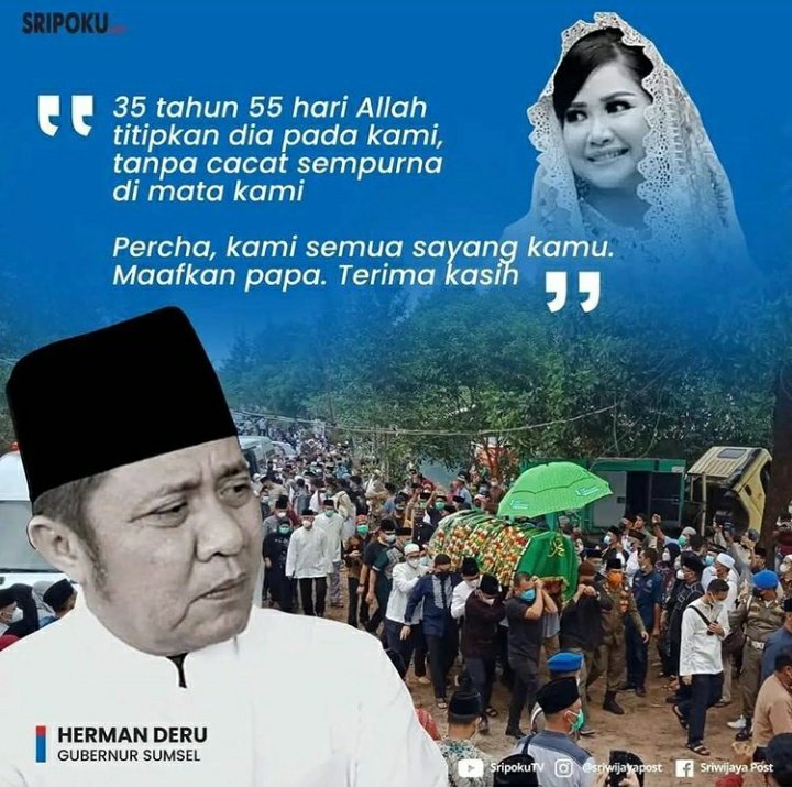 hermanderufans's tweet photo. Pesan terakhir yanh disampaikan Bapak H.Herman Deru kepada putrinya tercinta.❤ https://t.co/UNBlDzPnU0