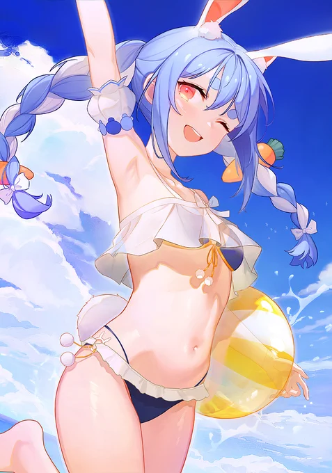 水着PEKO !!!
#ぺこらーと 