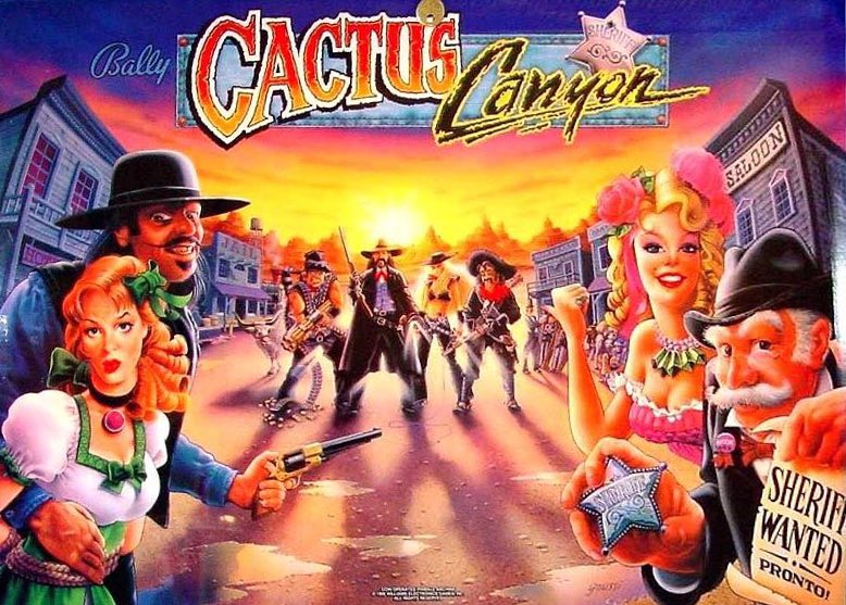 The worst kept secret in pinball — 
• Chicago Gaming Company has announced their next pinball machine, Cactus Canyon Remake, at the Southern Fried Gaming Expo!