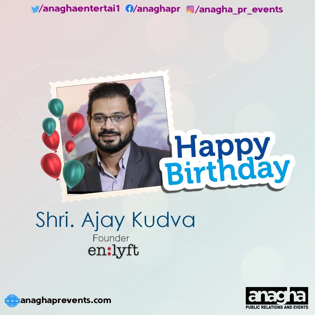 anaghaprevents's tweet photo. Many many happy returns of the day.. Happy Birthday to you @ajaykudva
#AjayKudva
#Enlyft https://t.co/61o3Wvv0xe