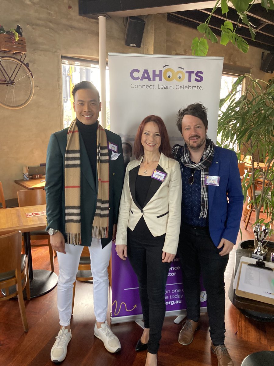 Kerryn and Toto and Blake at the Cahoots in Concert final lunch.